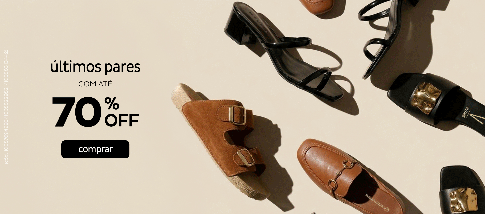 Últimos Pares com até 70%OFF Últimos Pares com até 70%OFF