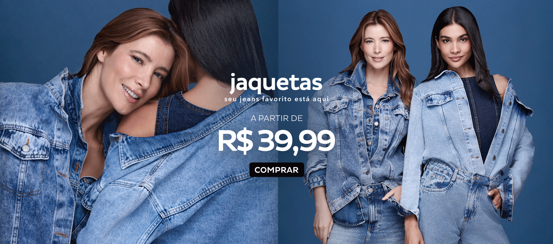 Jaquetas a partir de R$39,99 Jaquetas a partir de R$39,99