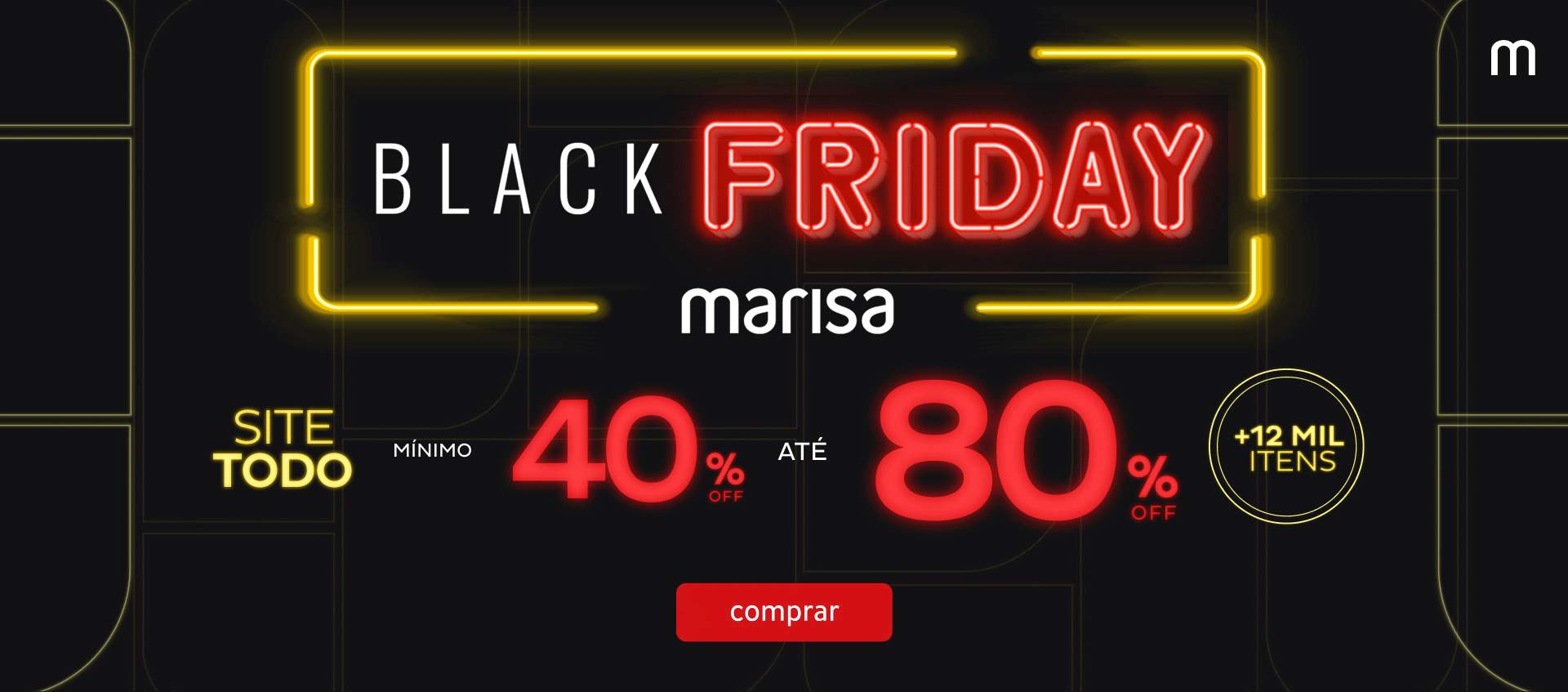 Black Friday com até 80%OFF
