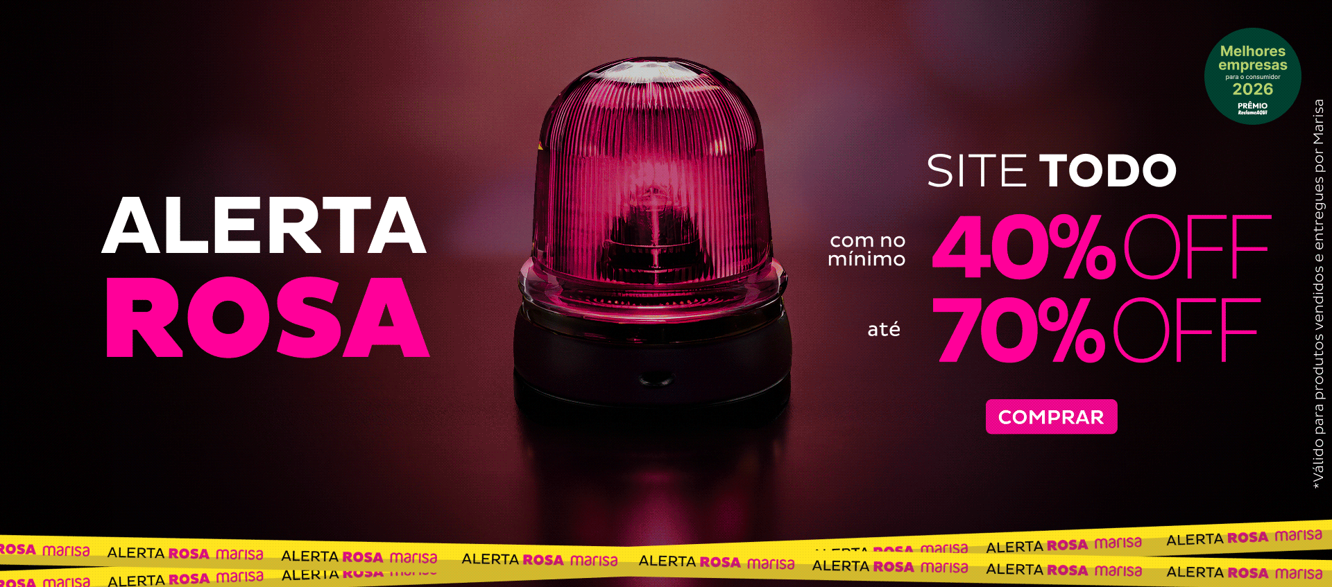 Alerta Rosa - Site Todo com no mínimo 40OFF Alerta Rosa - Site Todo com no mínimo 40OFF