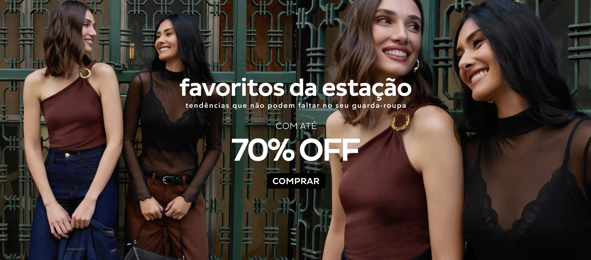 Favoritos da Estação por até 70OFF Favoritos da Estação por até 70OFF