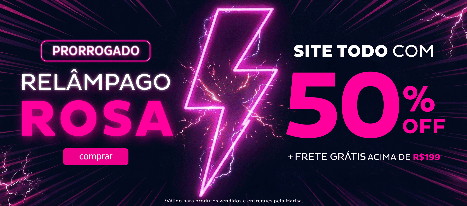 Relampago Rosa - Site TODO com 50OFF