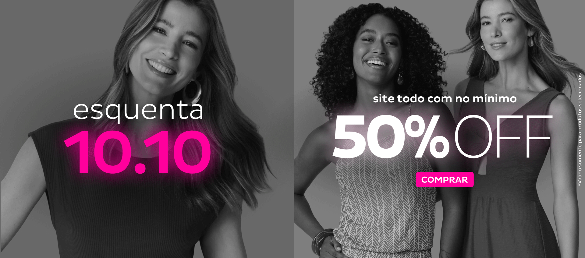 Esquenta 10.10 - Site Todo com no mínimo 50 OFF